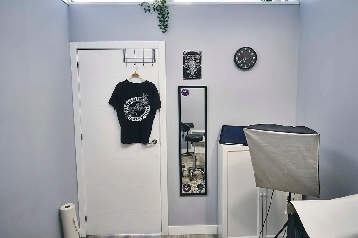 Inside the studio
