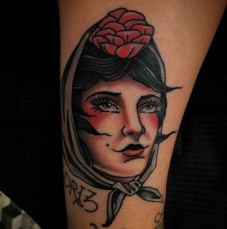 Tattoo done at Old School Tattoo